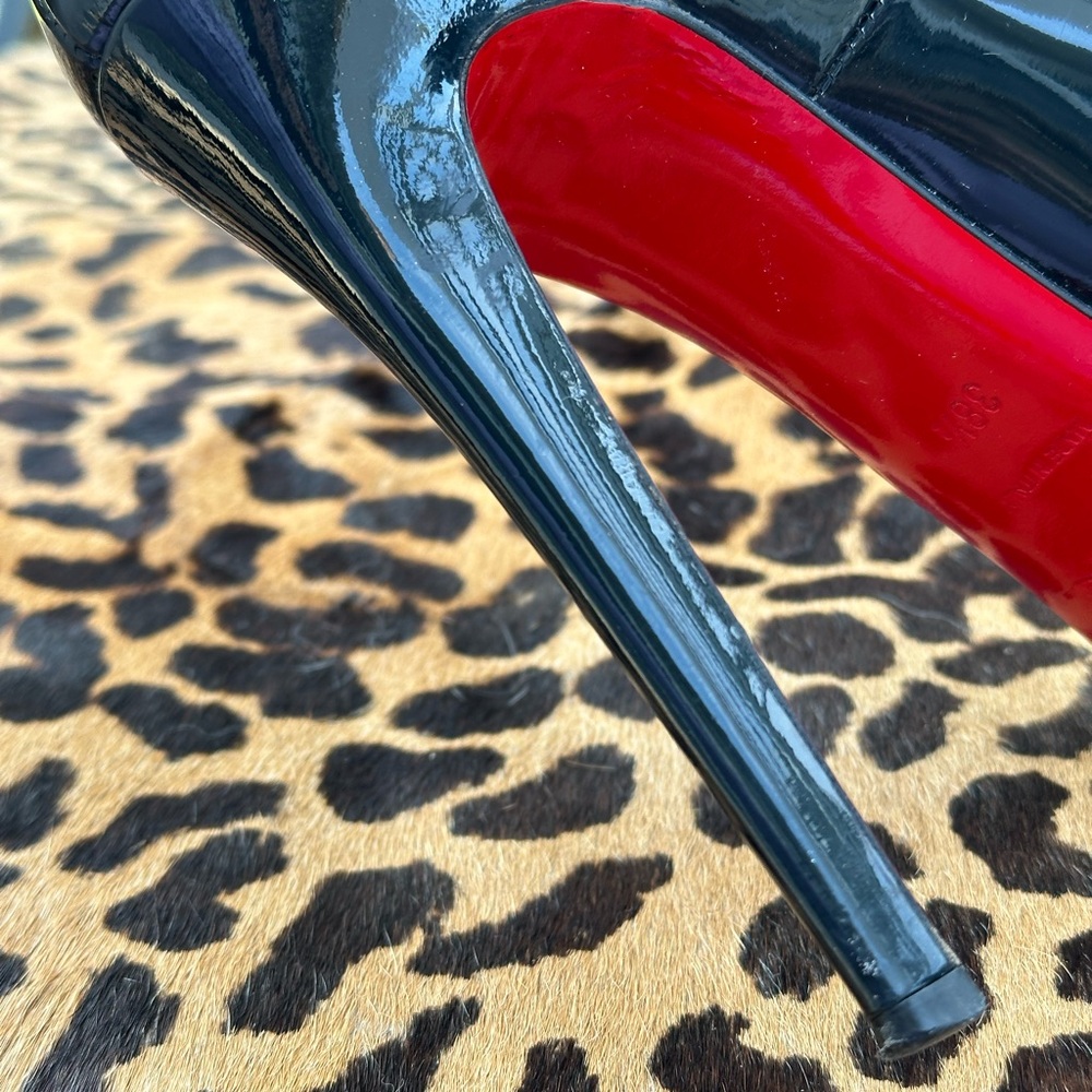 Christian Louboutin BIANCA BLACK HEELS 38.5 - Picture 10 of 13